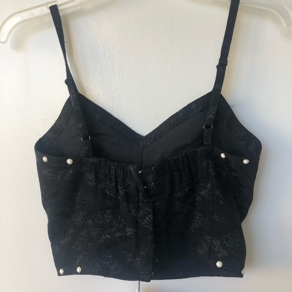 Elegant black Sandro top with pearls - Picture 4 of 6